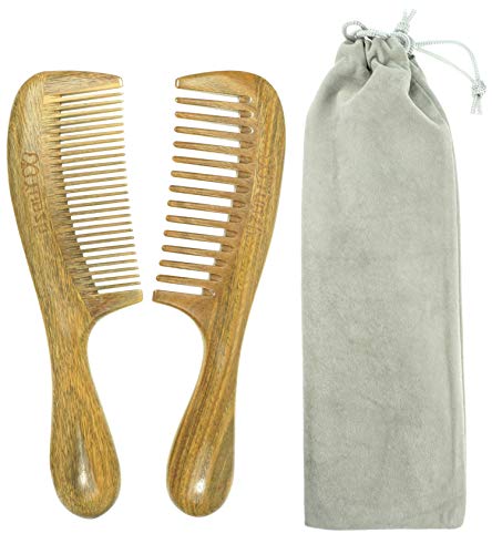 YunZh Peine de dientes anchos y peines de dientes finos, jue