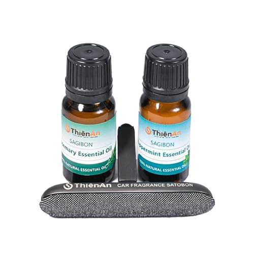 THIEN AN - Juego de ambientadores para automóvil, aroma a ro