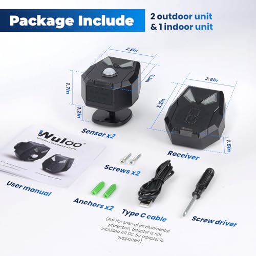 Alarma solar inalámbrica para entrada de vehículos, detector