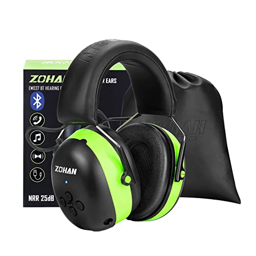 ZOHAN 037 Auriculares de protección auditiva Bluetooth con b