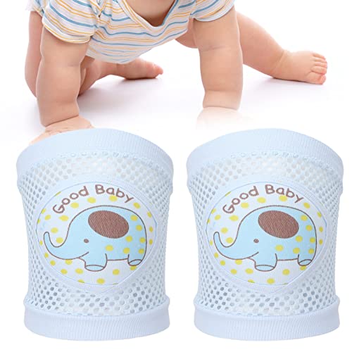 ZJchao Rodilleras para bebés, patrón de elefante azul, para