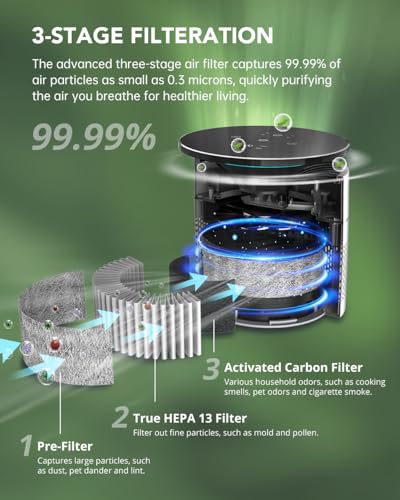 Purificadores de aire con purificación de circulación de 360