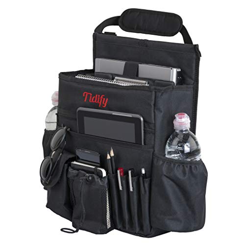 Tidify Organizador de asiento delantero para auto con almace