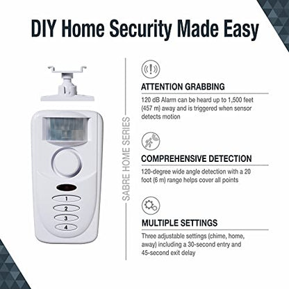SABRE Sensor de movimiento inalámbrico con sistema de alarma