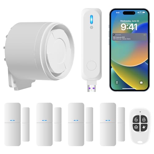Sistema de alarma inalámbrico para el hogar, kit de 7 piezas