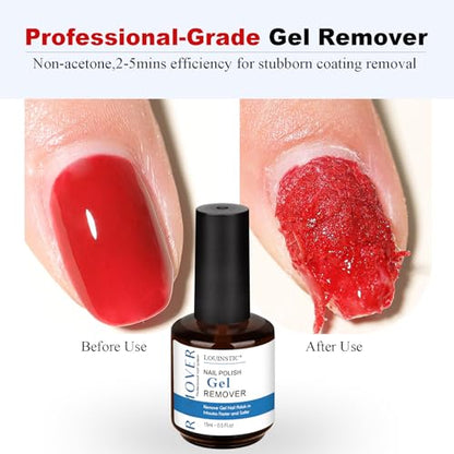 Kit de removedor de esmalte de gel, 2 unidades de removedor