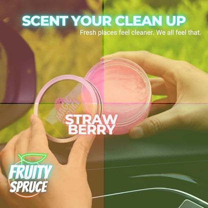 MAGIC SPRUCE - Kit de gel de limpieza para el interior del a