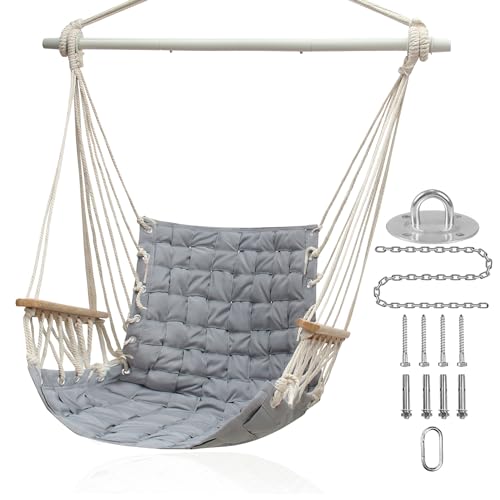 [Actualizado] Silla hamaca colgante con reposabrazos de made