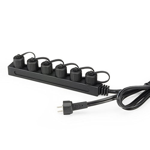 Aquascape 84022 Divisor de iluminación de 6 vías de 12 volti