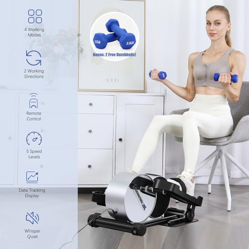 YOUNGFIT Elíptica debajo del escritorio, ejercitador de pier