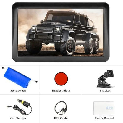 Navegador GPS para coche, camión, RV, pantalla táctil de 9 p