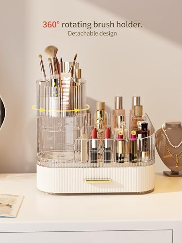 MIUOPUR Organizador de maquillaje con soporte giratorio para