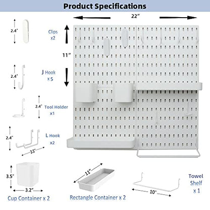 YOKEPO Kit de combinación de tablero de clavijas con 4 table