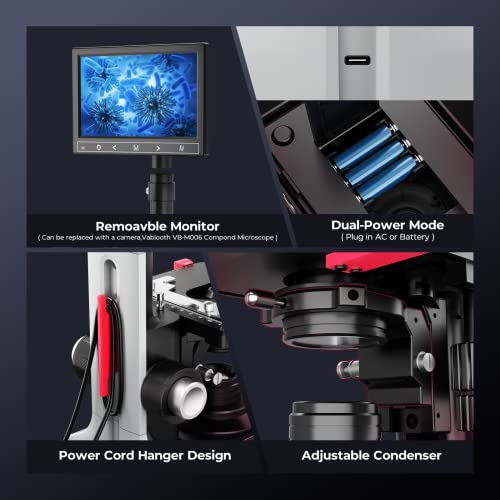 [Fuente de alimentación dual] Microscopios trinoculares comp