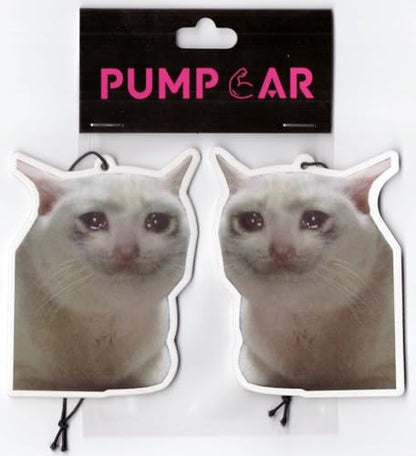 PumpCar 2 piezas de doble cara triste gatito colgante de gat