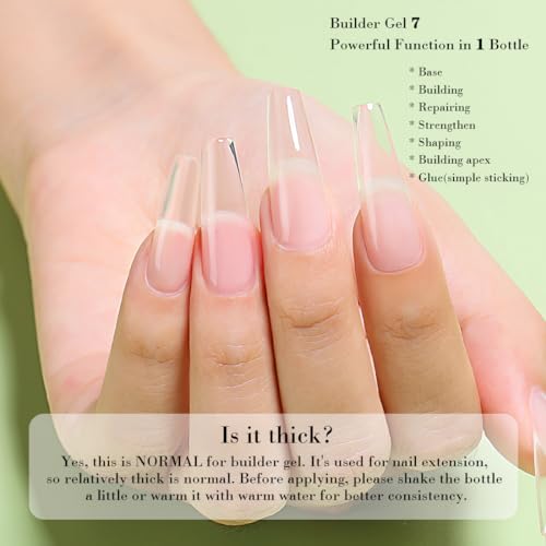 AIMEILI Hema Free Builder Base Gel Clear Builder Gel de uñas