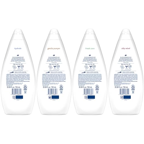 Dove Paquete de 6 productos de gel corporal variados – Hidra