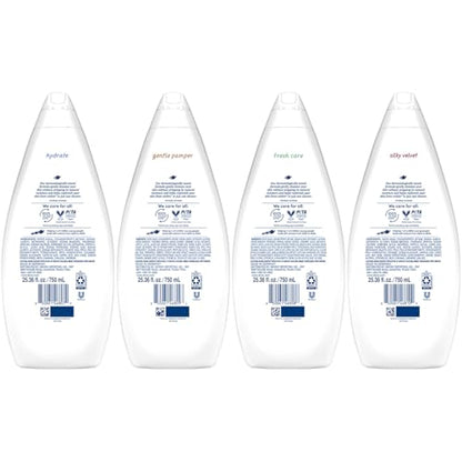 Dove Paquete de 6 productos de gel corporal variados – Hidra