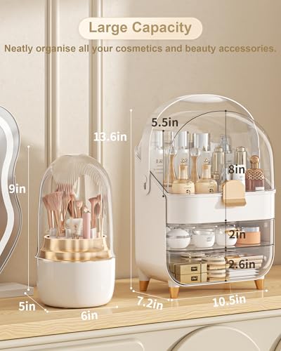 Organizador de maquillaje, soporte para cuidado de la piel,