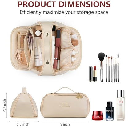 Bolsa de cosméticos de viaje, Marfil, Bolsa de cosméticos de