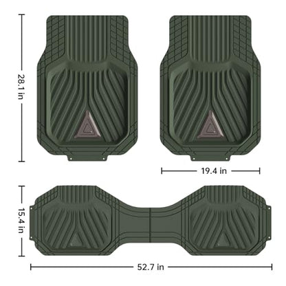 August Auto Alfombrillas de goma resistentes, duraderas para