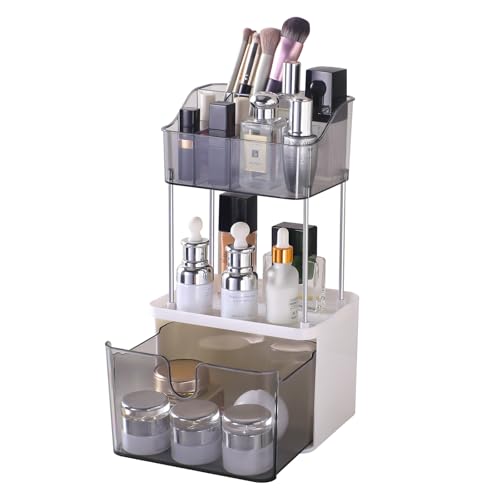 Organizador de mostrador de baño de 2 cajones, mostrador org