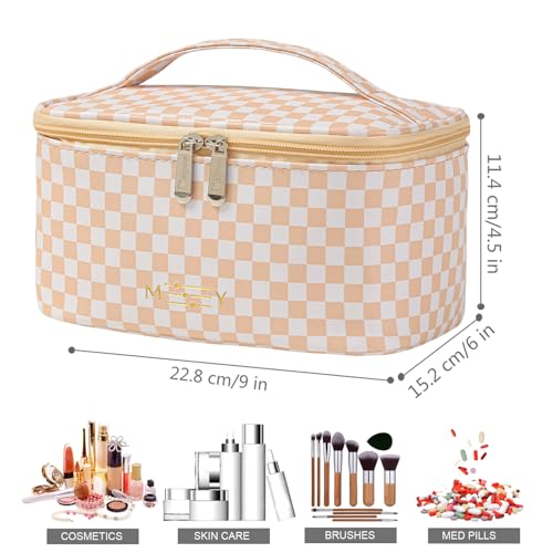 KITENROM Preppy - Bolsa de maquillaje de viaje para mujeres
