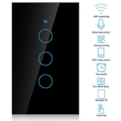 123 gang light for wall 3 gang 3 way smart switch 3way senso
