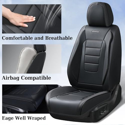 Coverado Juego completo de fundas de asiento de automóvil, c