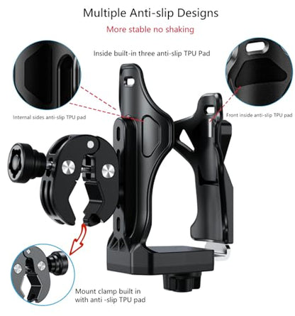 Kewig Portavasos antirrobo para motocicleta, tamaño extra gr
