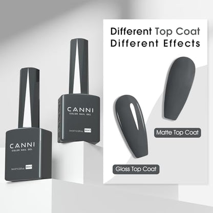 CANNI Esmalte de uñas de gel gris, 1 unidad de esmalte de uñ