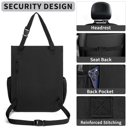 Organizador minimalista para asiento delantero de automóvil,
