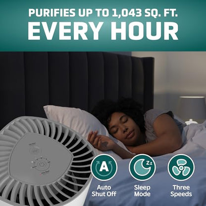 GermGuardian Airsafe+ Purificador de aire HEPA para el hogar