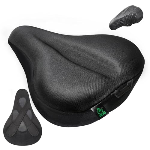 Zacro Cojín ancho para asiento de bicicleta – Funda acolchad