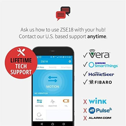 Zooz Serie 800 Z-Wave Sensor de movimiento S2 de largo alcan
