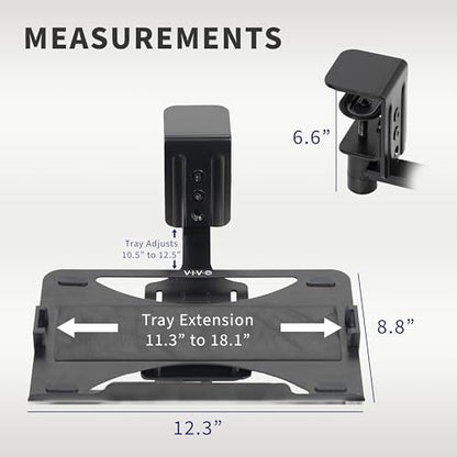 VIVO Bandeja giratoria para portátil de 12 x 9 pulgadas, abr