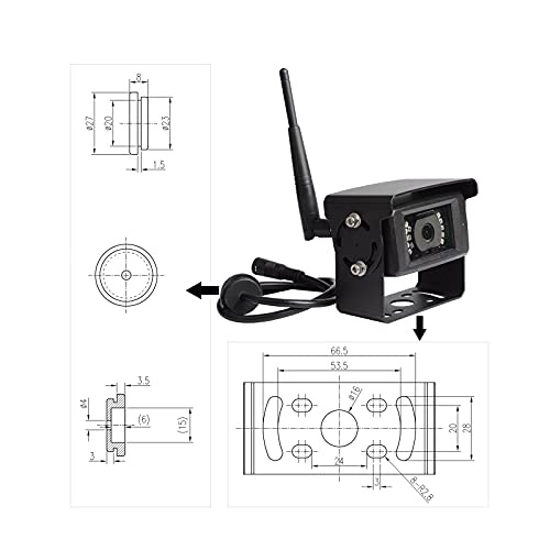 Haloview MC7108 - Sistema de cámara de reserva inalámbrica p