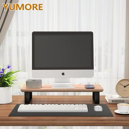 YUMORE Soporte de madera para monitor de computadora para es