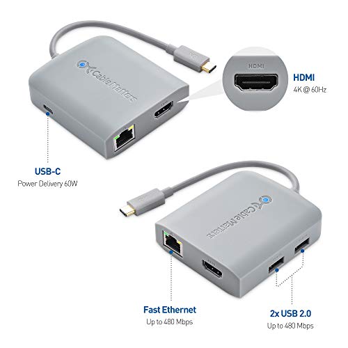 [Funciona con certificado Chromebook] Adaptador multipuerto