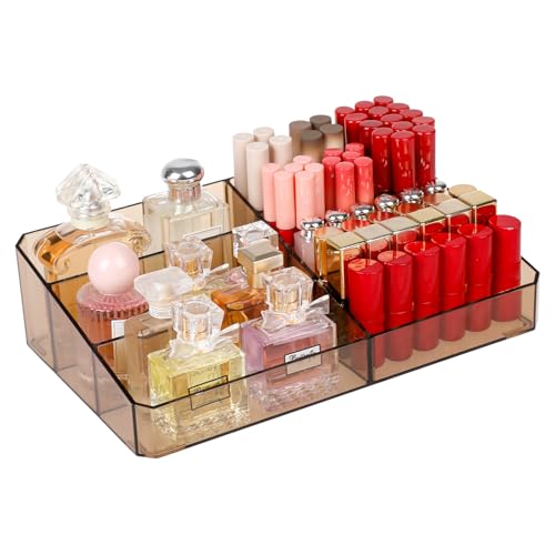Yesesion Organizador grande de maquillaje de tocador con 9 c