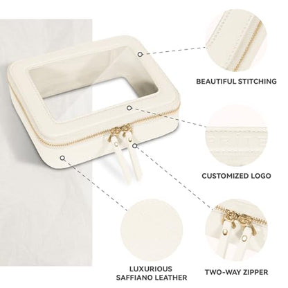 Prite Bolsa de maquillaje transparente, estuche organizador