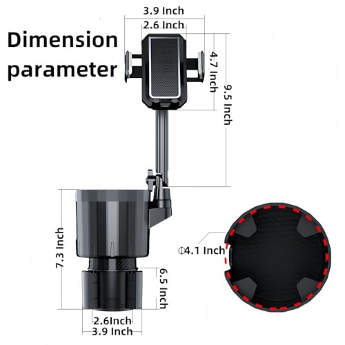 Expansor de portavasos para automóvil, 2 en 1 giratorio de 3