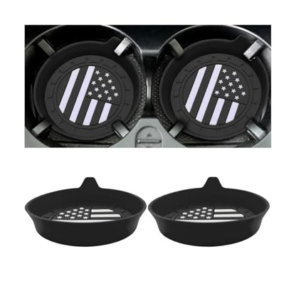 2 posavasos de silicona antideslizante con bandera de Ameica
