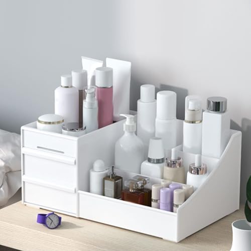 Organizador de cosméticos, organizador de maquillaje con 3 c