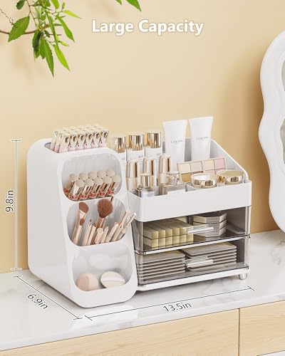 Organizador de maquillaje con cajones, organizador de cuidad