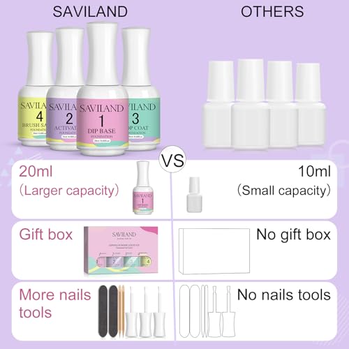 SAVILAND Juego líquido de polvo de inmersión: 0.7 fl oz Ulti