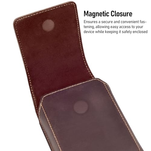 ykooe Funda de cuero genuino para teléfono compatible con Sa