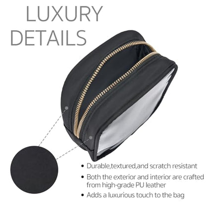 Bolsa de cosméticos transparente, mini bolsa de maquillaje p