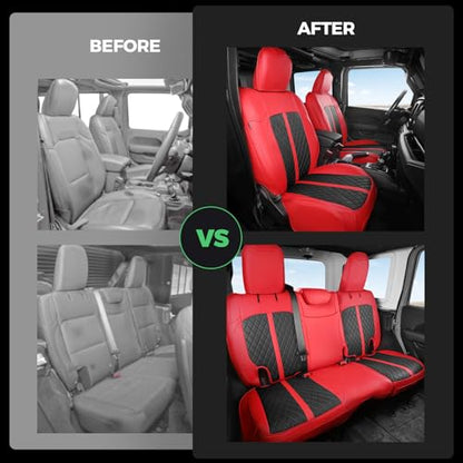 Fundas de asiento para Jeep Wrangler de 4 puertas JL 2018 20