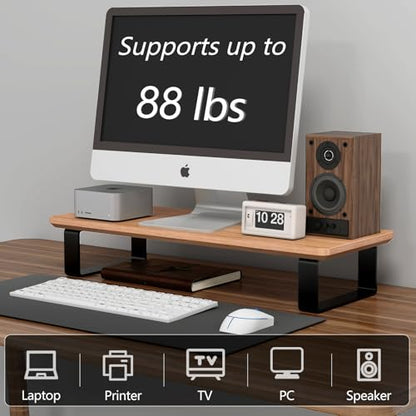 YUMORE Soporte de madera para monitor de computadora para es